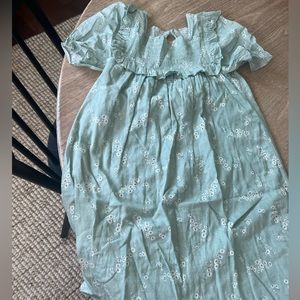 Girls’ Doên floral puff-sleeve dress